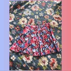 Floral A-line Skirt